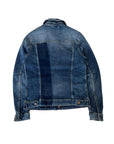 Jack & Jones Distressed Mid-Blue Washed Denim Jacket