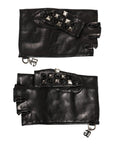 Dolce & Gabbana Embellished & Studded Fingerless Gloves - Black
