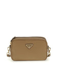 Prada Warm Beige Leather Shoulder Bag