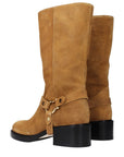 Chloé Suede Leather Heeled Ankle Boots