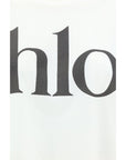 Chloé Logo Cotton Cropped T-Shirt