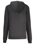 North Sails Logo Cotton Hooded Jacket - Black