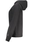 North Sails Logo Cotton Hooded Jacket - Black