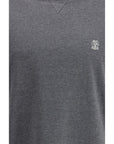 Brunello Cucinelli Gray/Grey Cotton T-Shirt