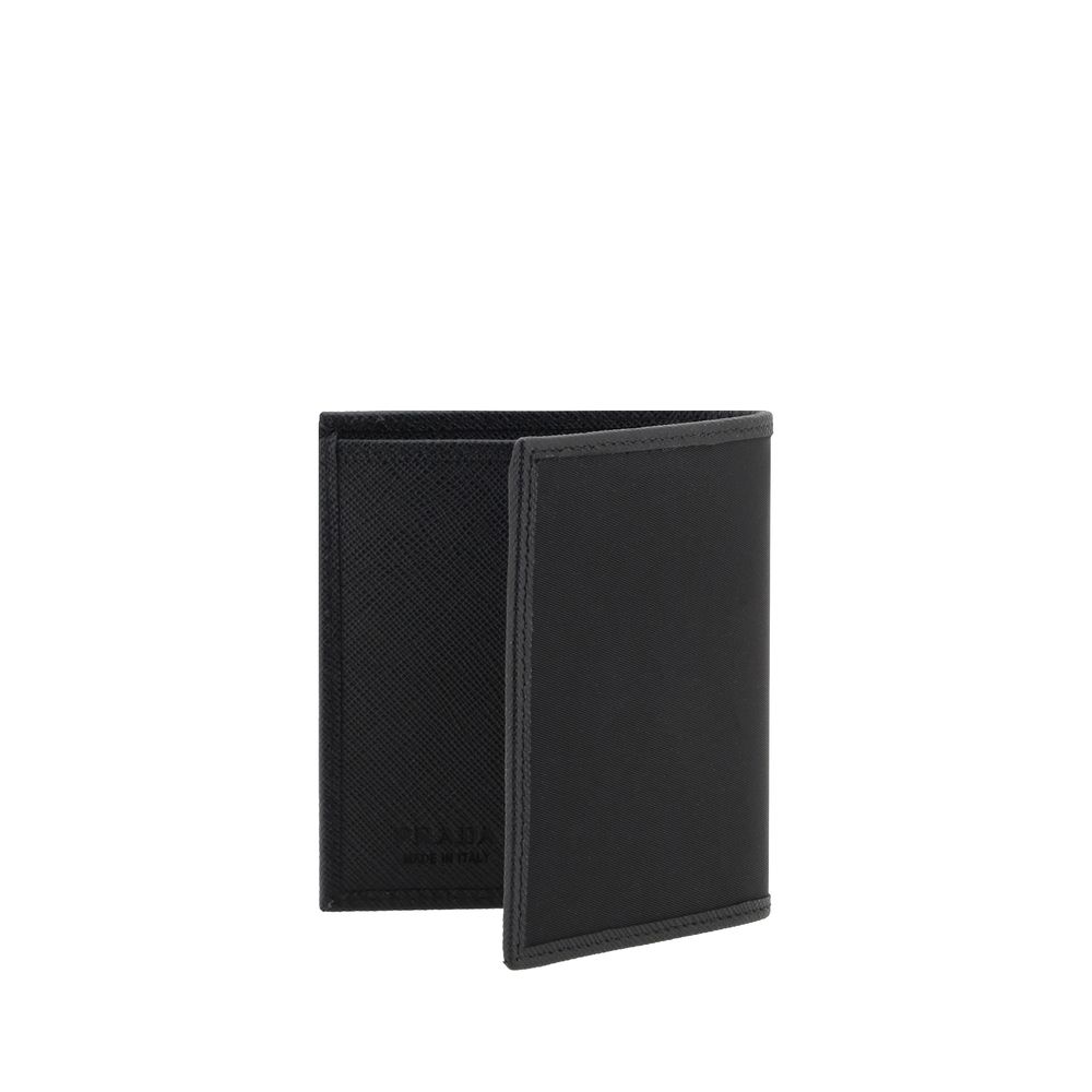 Prada Re-Nylon Compact Wallet - Black
