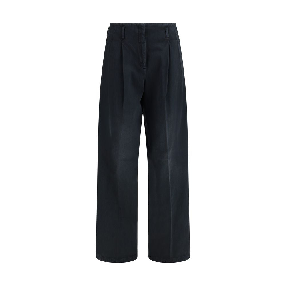 Golden Goose Black Wide Leg Denim Jeans