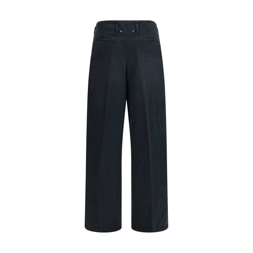 Golden Goose Black Wide Leg Denim Jeans