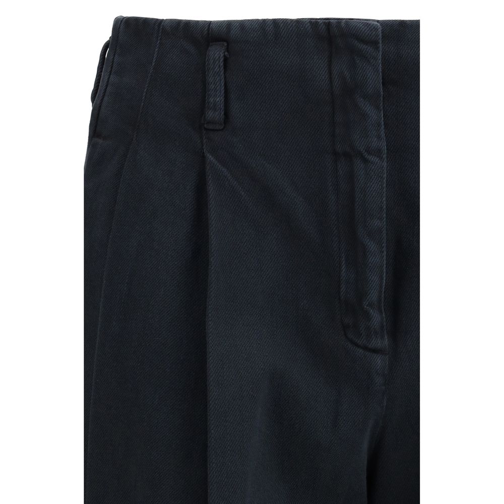 Golden Goose Black Wide Leg Denim Jeans