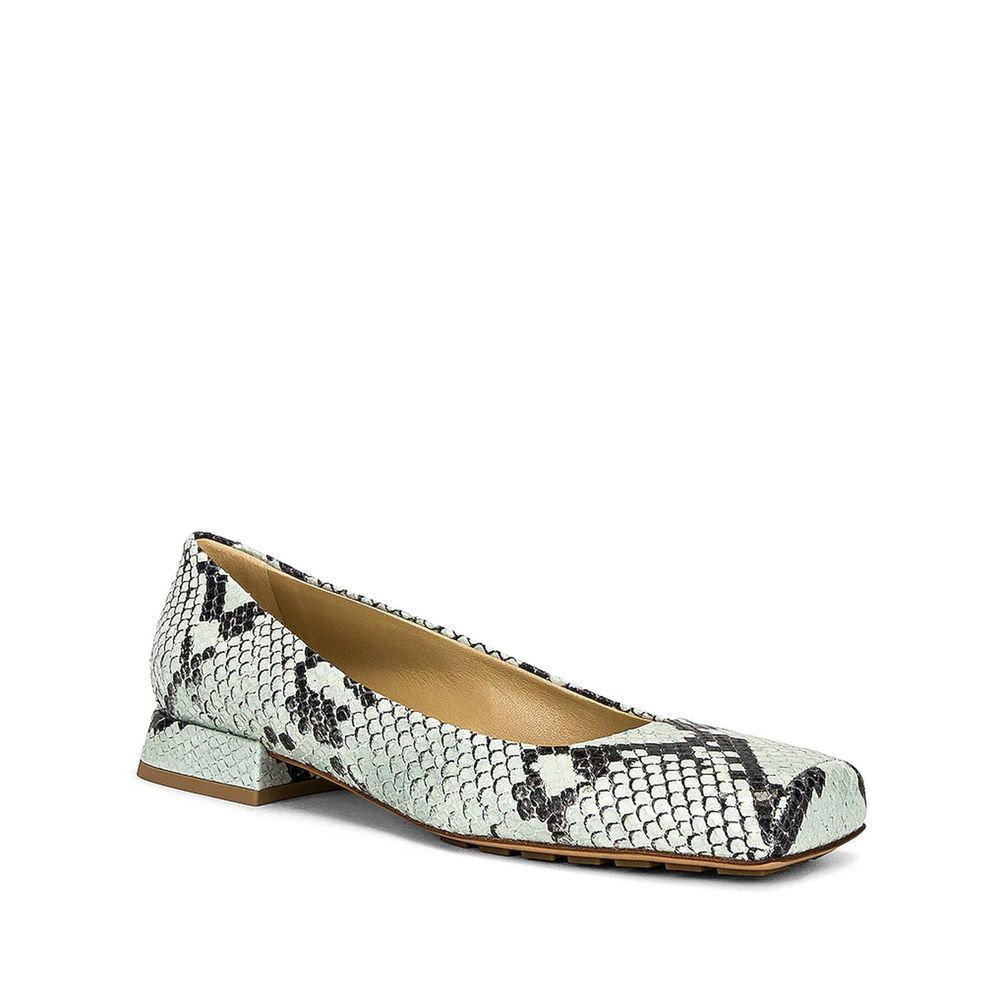 Bottega Veneta Leather Embossed Python Pumps