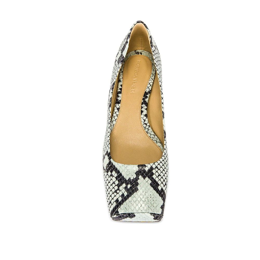 Bottega Veneta Leather Embossed Python Pumps
