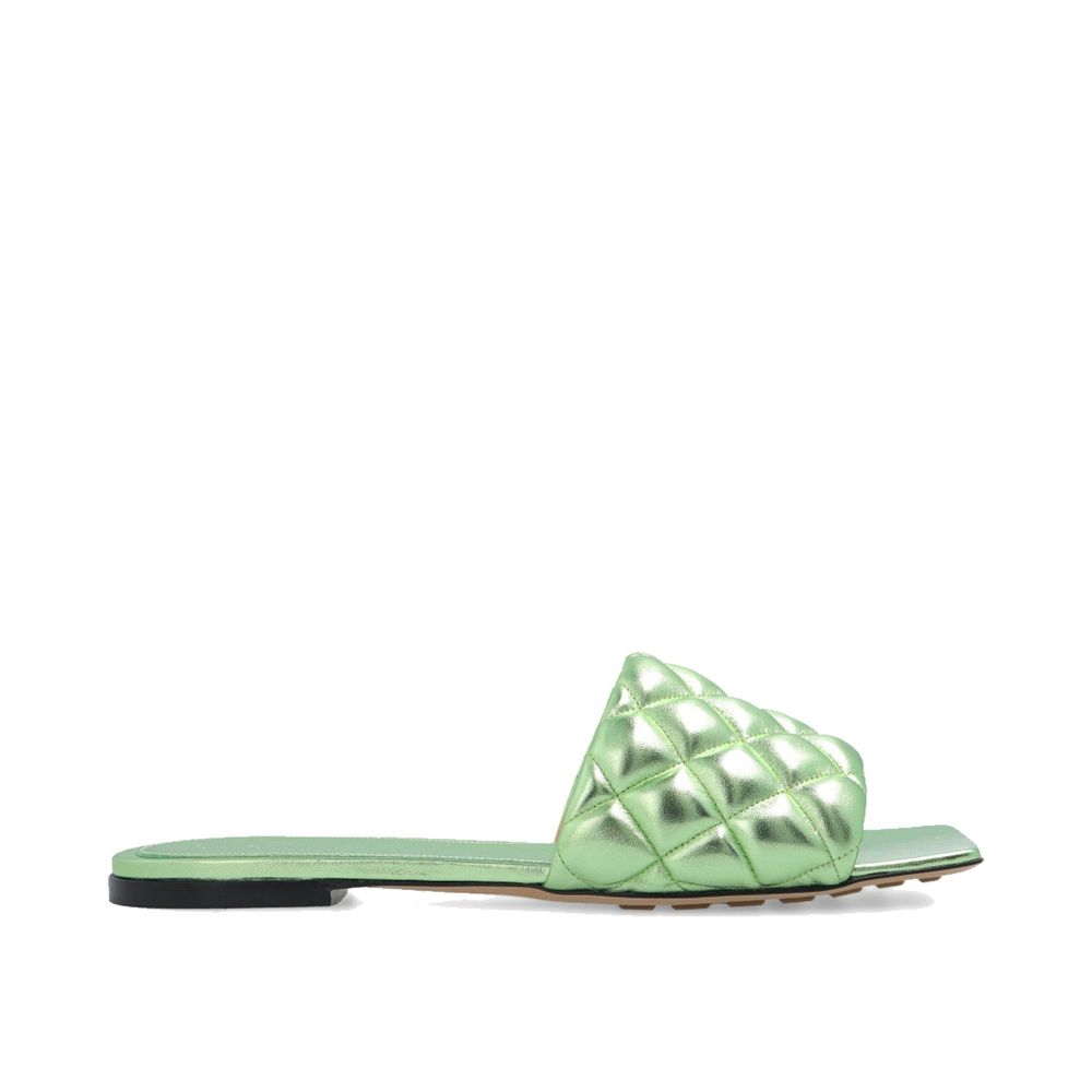 Bottega Veneta Two Tone Leather Flat Sandals