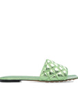Bottega Veneta Two Tone Leather Flat Sandals