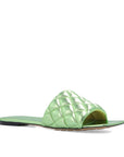 Bottega Veneta Two Tone Leather Flat Sandals