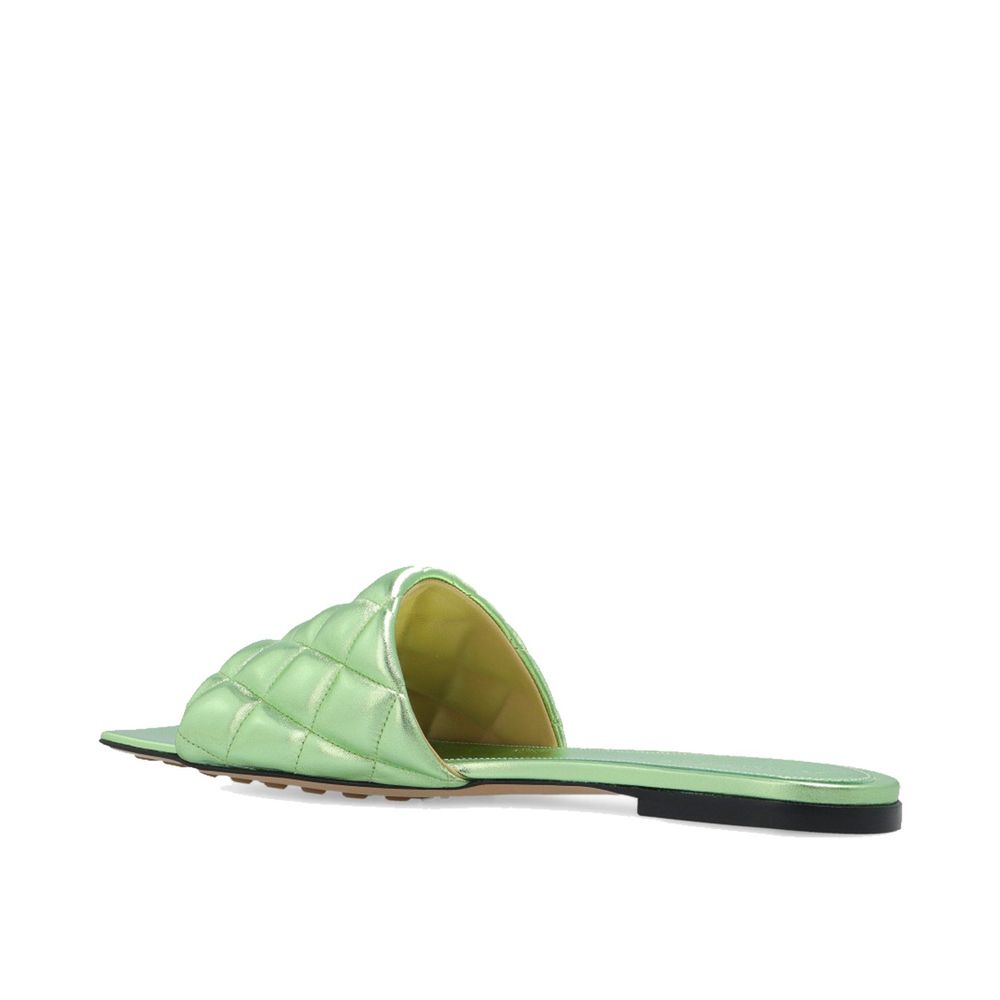 Bottega Veneta Two Tone Leather Flat Sandals