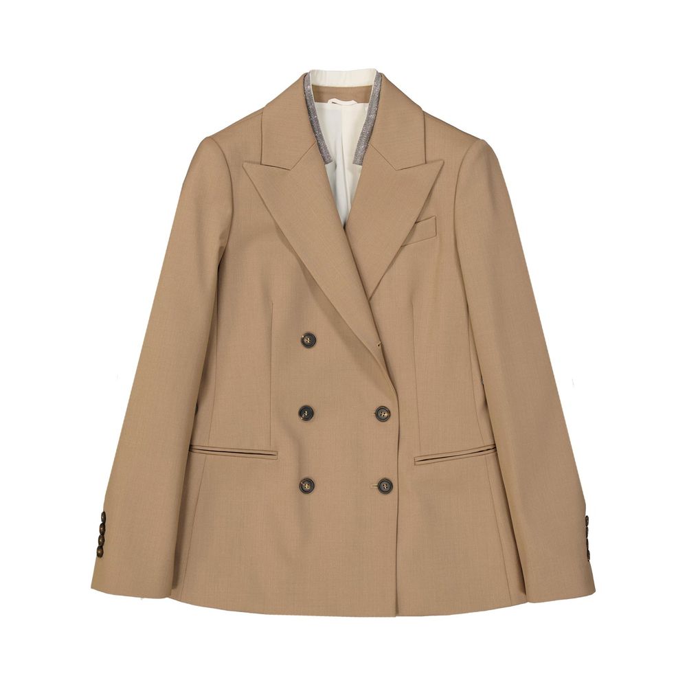 Brunello Cucinelli Warm Beige  Wool Coat