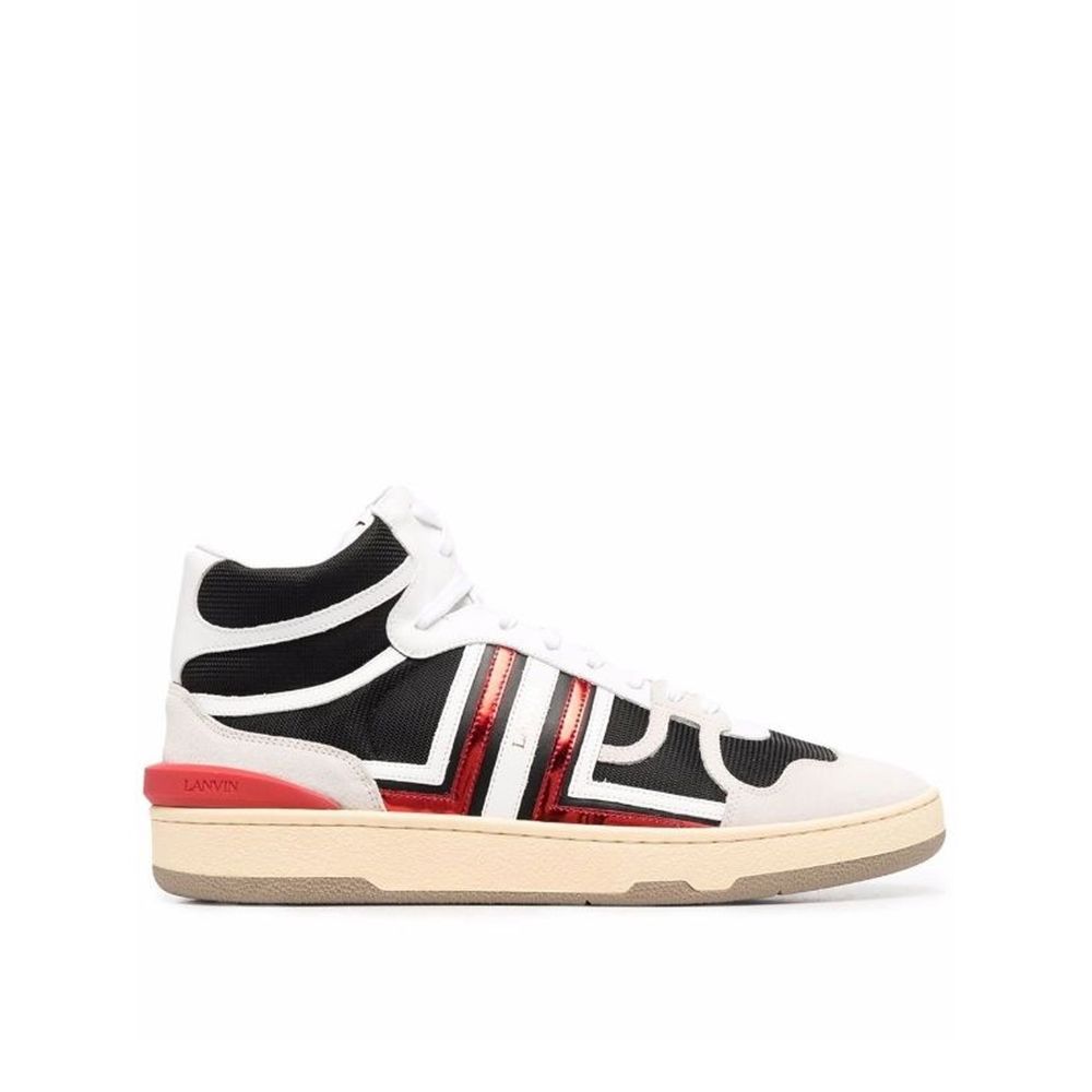 Lanvin Leather Hi Top Sneakers