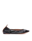 Lanvin Black Leather Ballet Flats