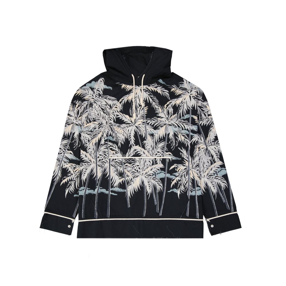 Palm Angels Tree Print Hoodie - Black