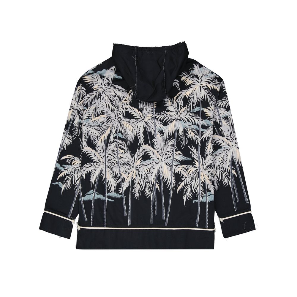 Palm Angels Tree Print Hoodie - Black