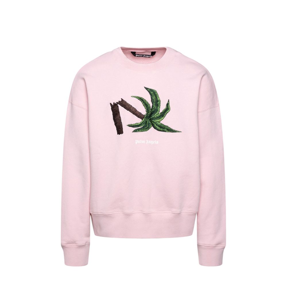 Palm Angels Logo & Graphic Sweatshirt - Pink