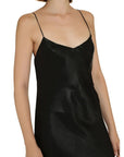 Saint Laurent Low Back Long Black Dress
