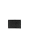 Prada Leather Lettering Logo Card Holder - Black