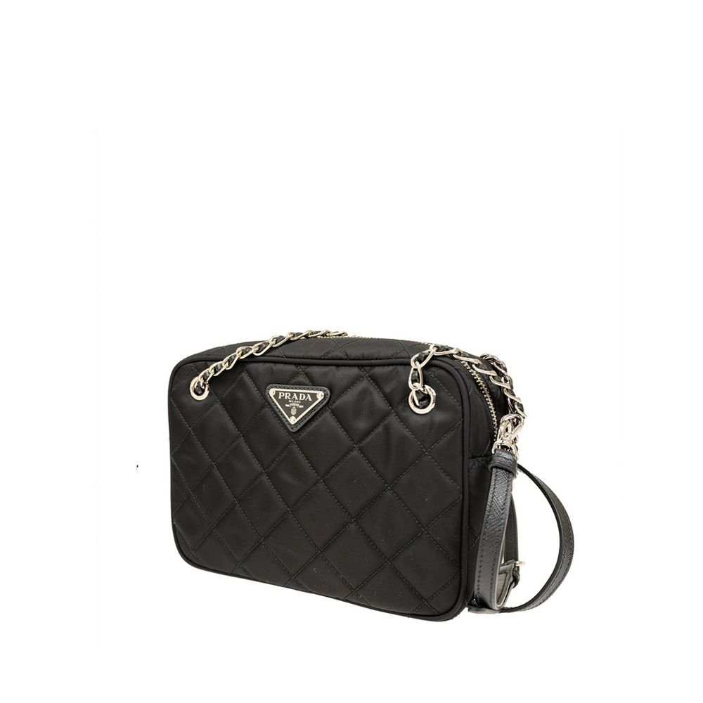 Prada Black Quilted Nylon Crossbody Bag