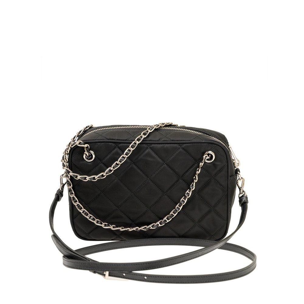 Prada Black Quilted Nylon Crossbody Bag