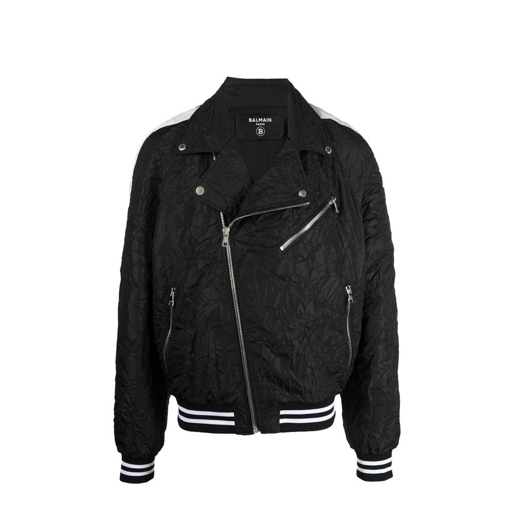Balmain Black Varsity Bomber