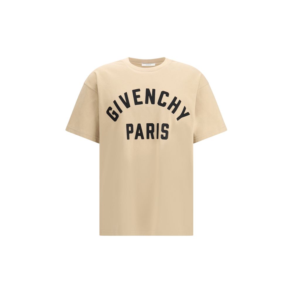 Givenchy Paris Logo Cotton T-Shirt - Beige
