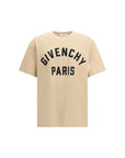 Givenchy Paris Logo Cotton T-Shirt - Beige