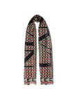 Lanvin Red & Black Wool Scarf