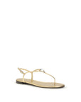 Giuseppe Zanotti Pia Mizuki Leather Flat Sandals - Gold