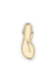 Giuseppe Zanotti Pia Mizuki Leather Flat Sandals - Gold