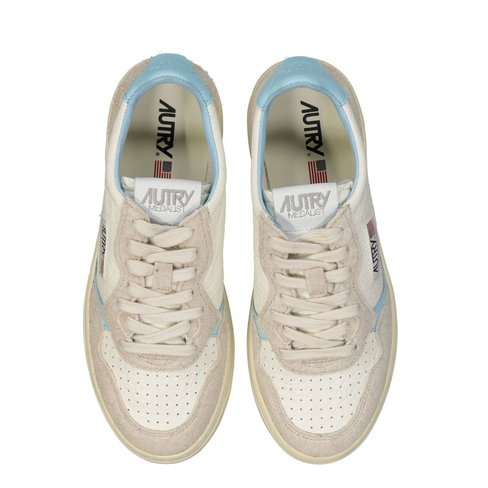 Autry Leather Low Top Sneakers - White - Made In Italy