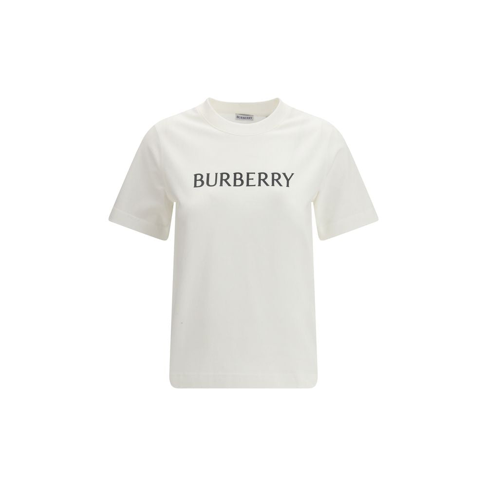 Burberry Logo White Cotton T-Shirt
