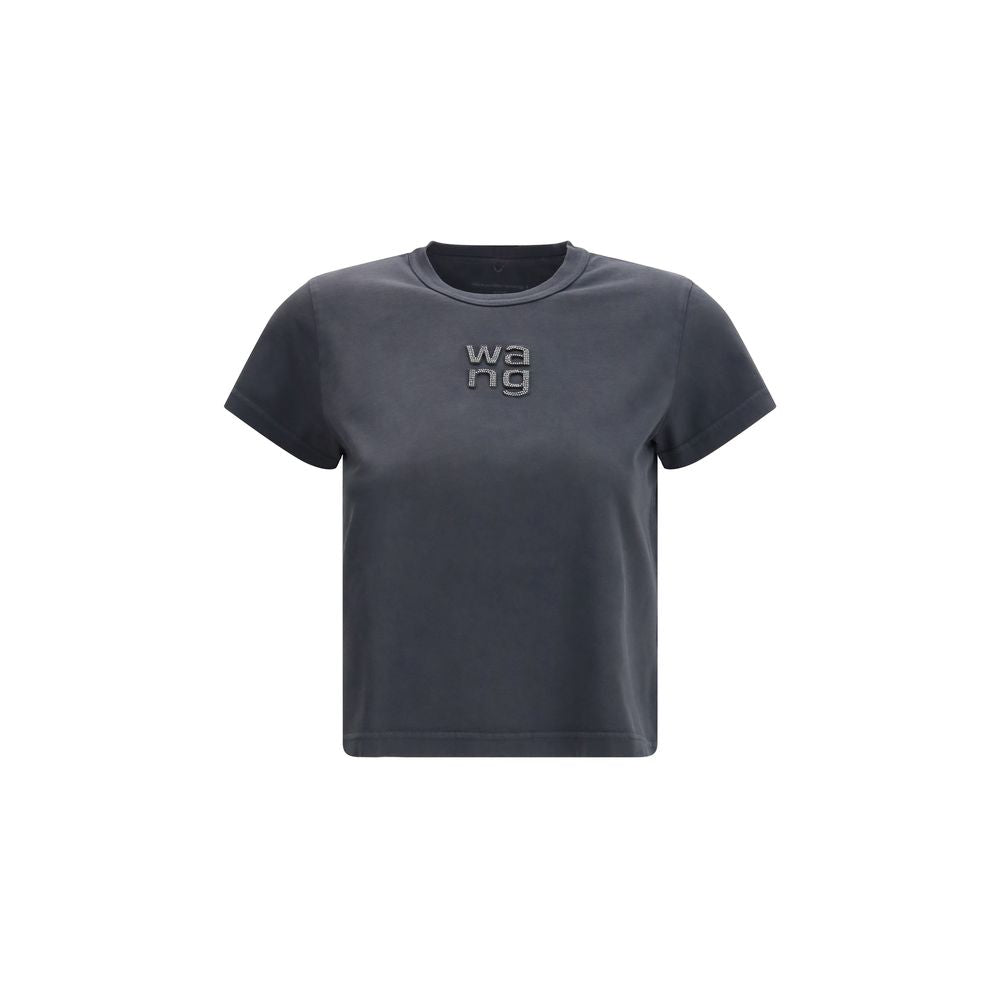Alexander Wang Vintage Black Cropped Cotton T-Shirt