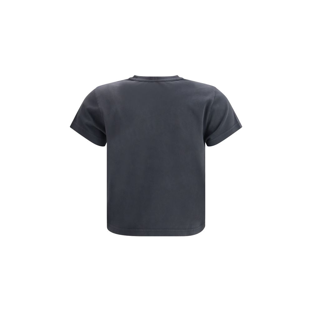 Alexander Wang Vintage Black Cropped Cotton T-Shirt