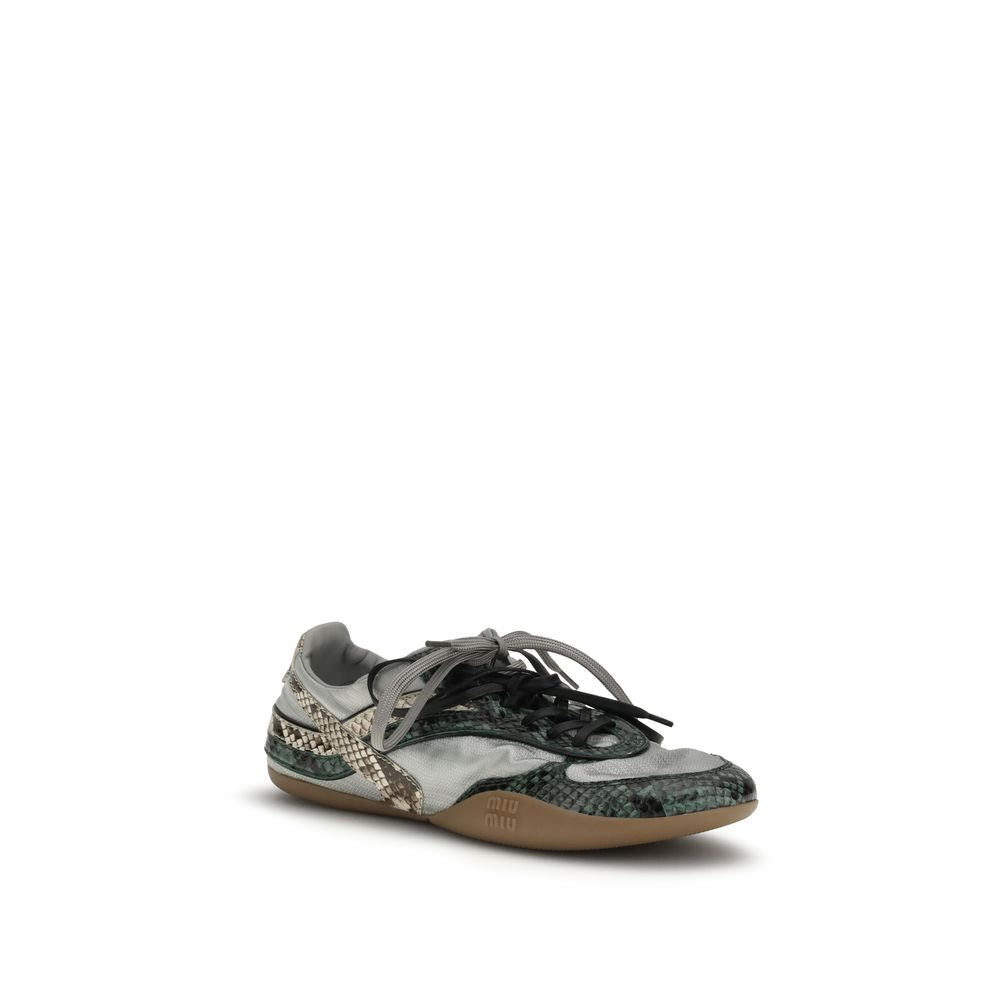 Miu Miu Python Print Athletic Sneakers