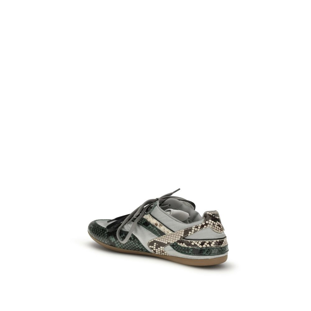 Miu Miu Python Print Athletic Sneakers