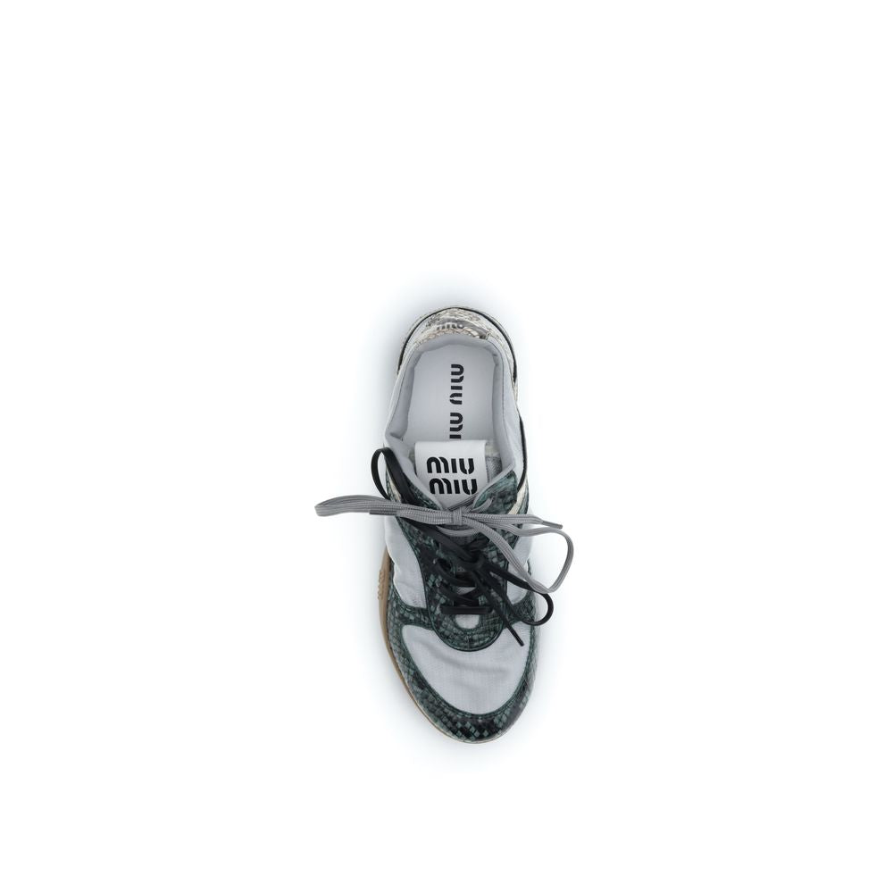Miu Miu Python Print Athletic Sneakers