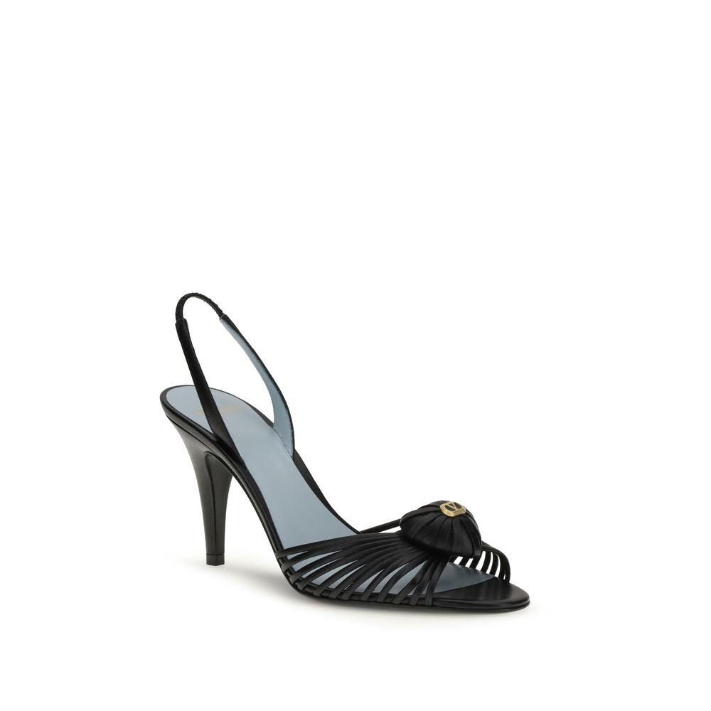 Valentino Garavani Royal Slingback Heel Sandals - Black