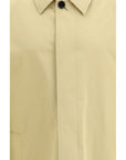 Burberry Beige Single-Breasted Longline Coat
