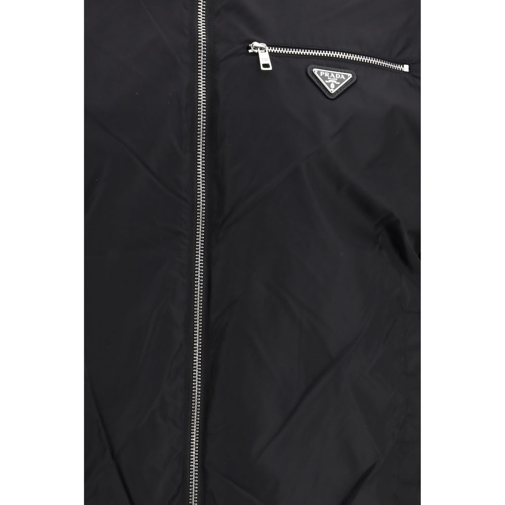 Prada Black Reversible Wool Jacket