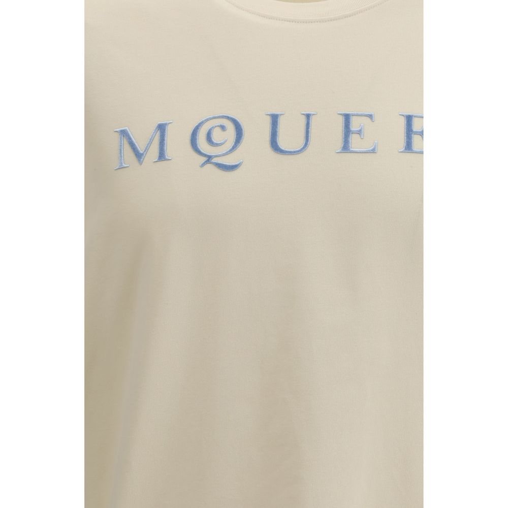 Alexander McQueen Cream/Beige Cotton T-Shirt