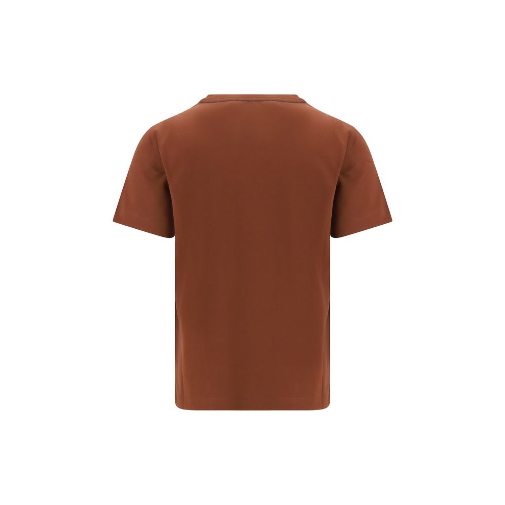 Brunello Cucinelli Rust Cotton T-Shirt