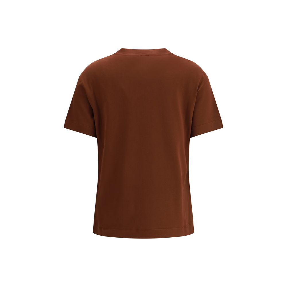 Brunello Cucinelli Rust Cotton T-Shirt
