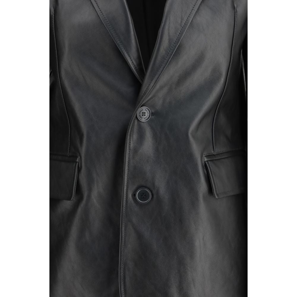 Balenciaga Leather Jacket - Black