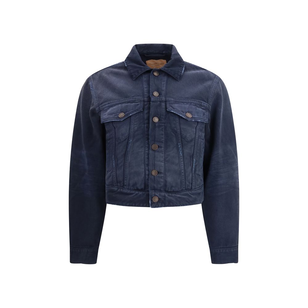 Balenciaga Trucker Cropped Denim Jacket