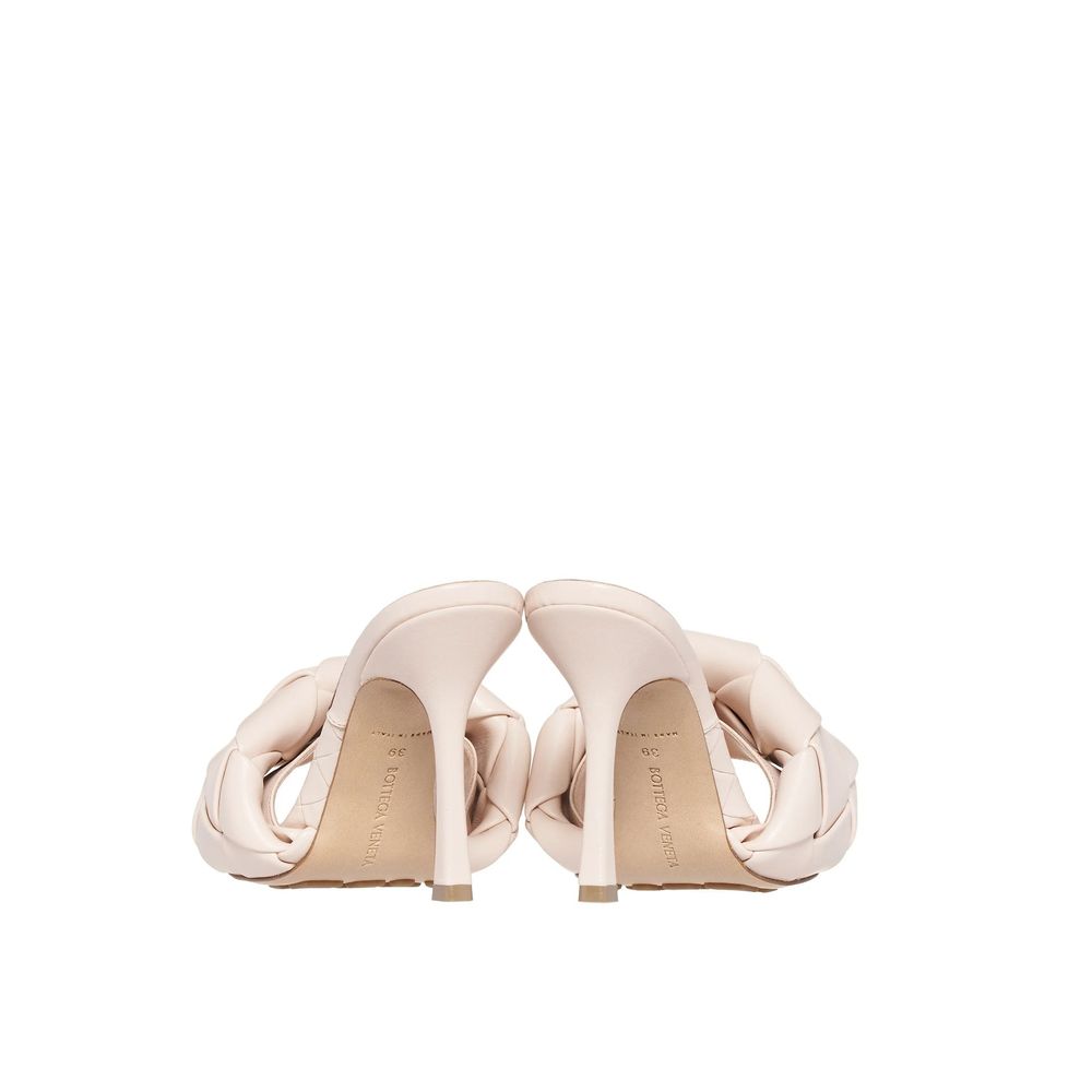 Bottega Veneta Leather Heeled Mule Sandals